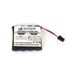 4.8v 2700 mah Ni-Mh Oyucak araba Bataryası Siyah Soketli