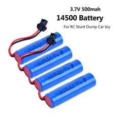 3.7v 14500 lion 4 adet Oyuncak Pili Siyah Soketli ve USB Şarj Cihazı