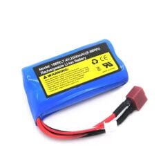 Wltoys Uyumlu 7.4v 18650 Li-on  2500 mah T-Plug Soketli Oyuncak Pili ve Sarj