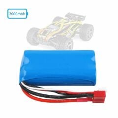Wltoys Uyumlu 7.4v 18650 Li-on 15C 2000 mah T-Plug Soketli Oyuncak Pili