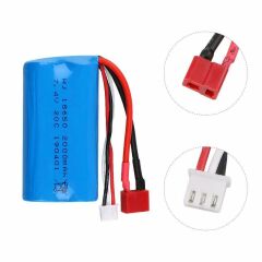 Wltoys Uyumlu 7.4v 18650 Li-on 15C 2000 mah T-Plug Soketli Oyuncak Pili
