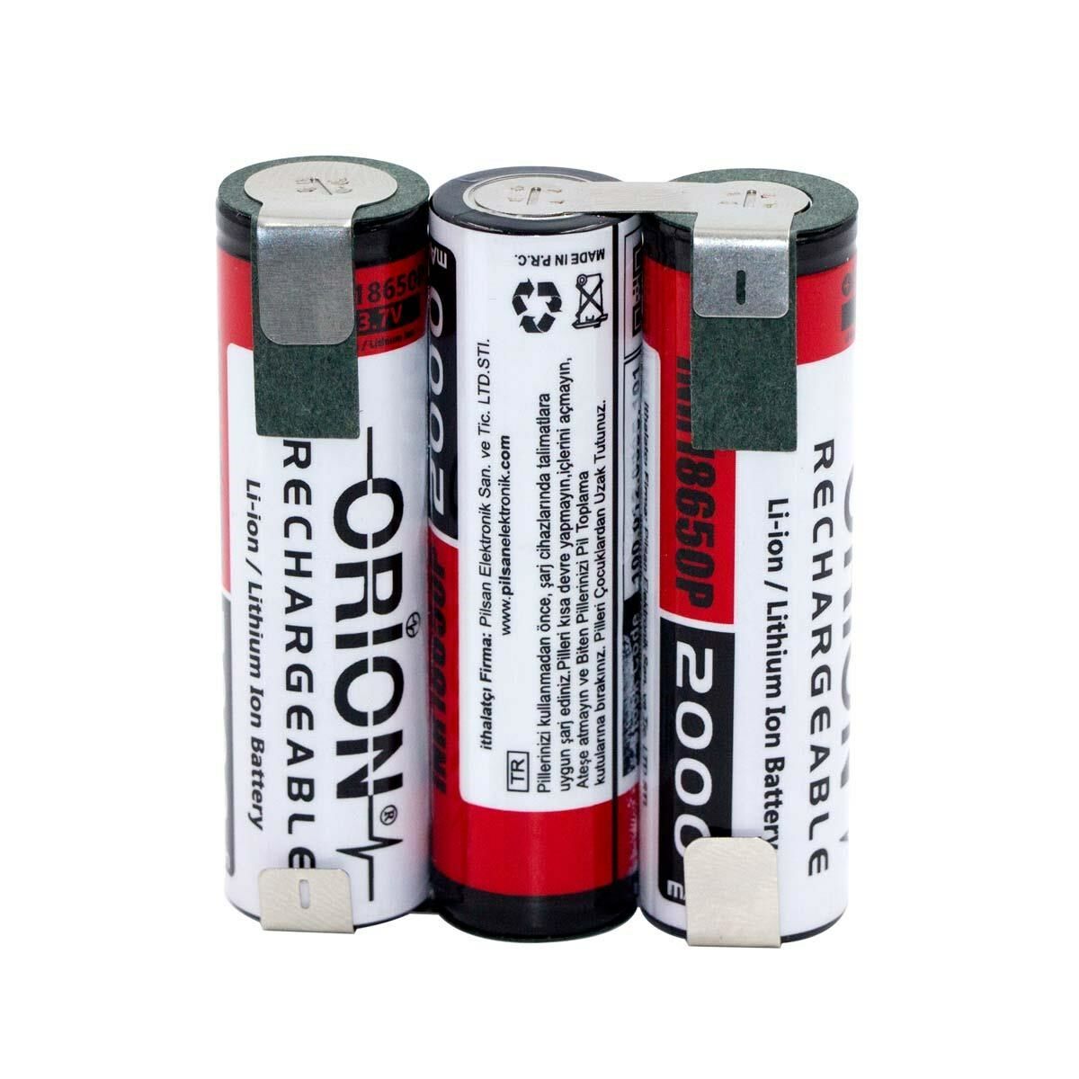 12v Matkaplar İçin 18650 Li-on Batarya Pil Grubu 2000 mah 30A