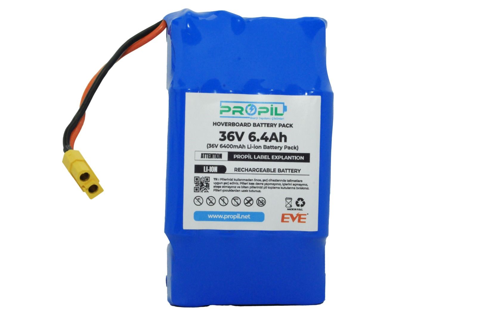 36v 6400mah Hoverbord Bataryası Yüksek Kapasite