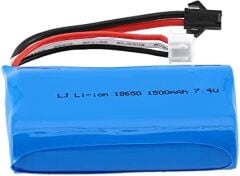 7.4v 1500mah 18650 Li-on Siyah Soketli Oyuncak Pili SP2P Soket